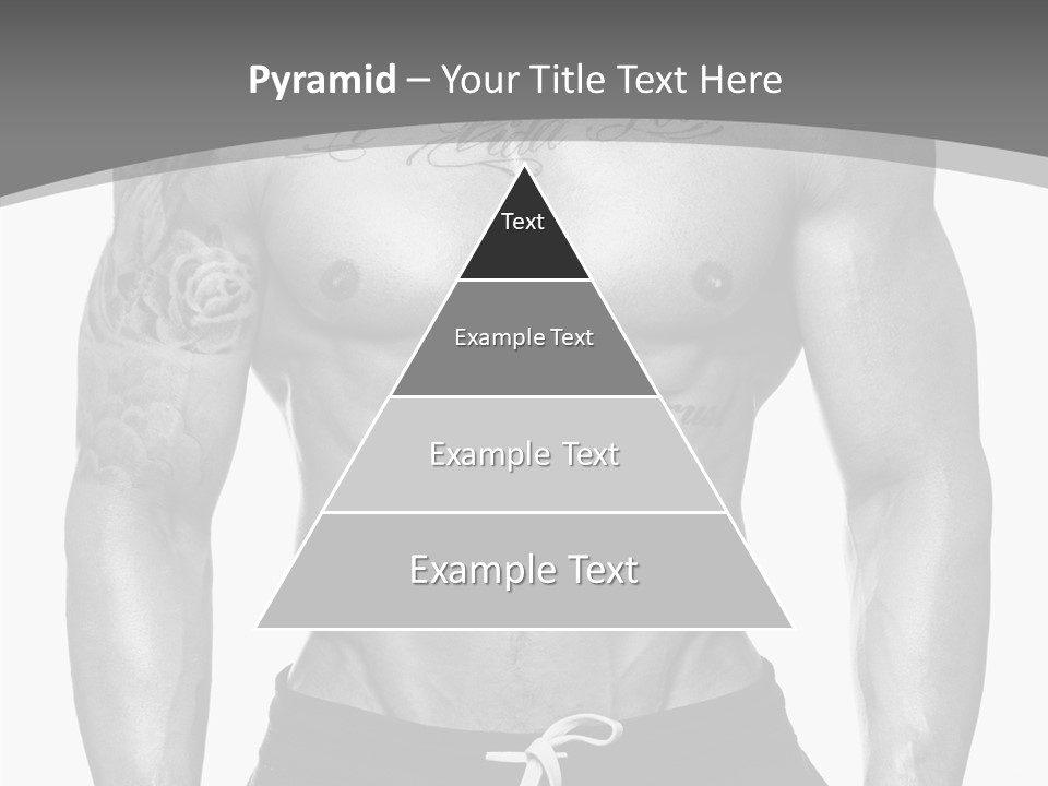 Waist Bodybuilder Muscle PowerPoint Template