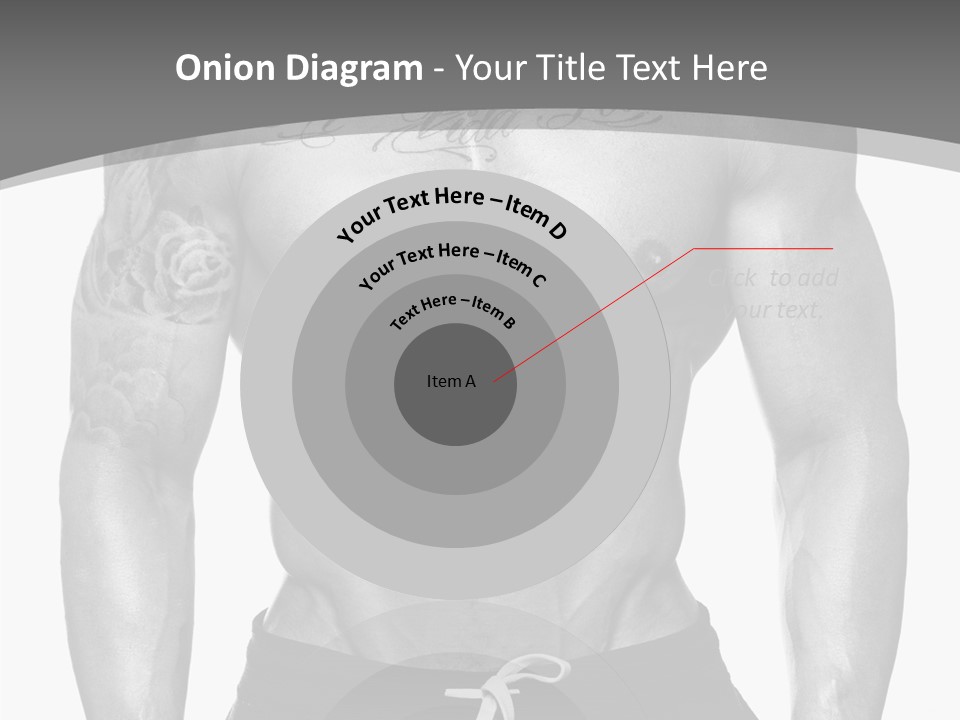 Waist Bodybuilder Muscle PowerPoint Template