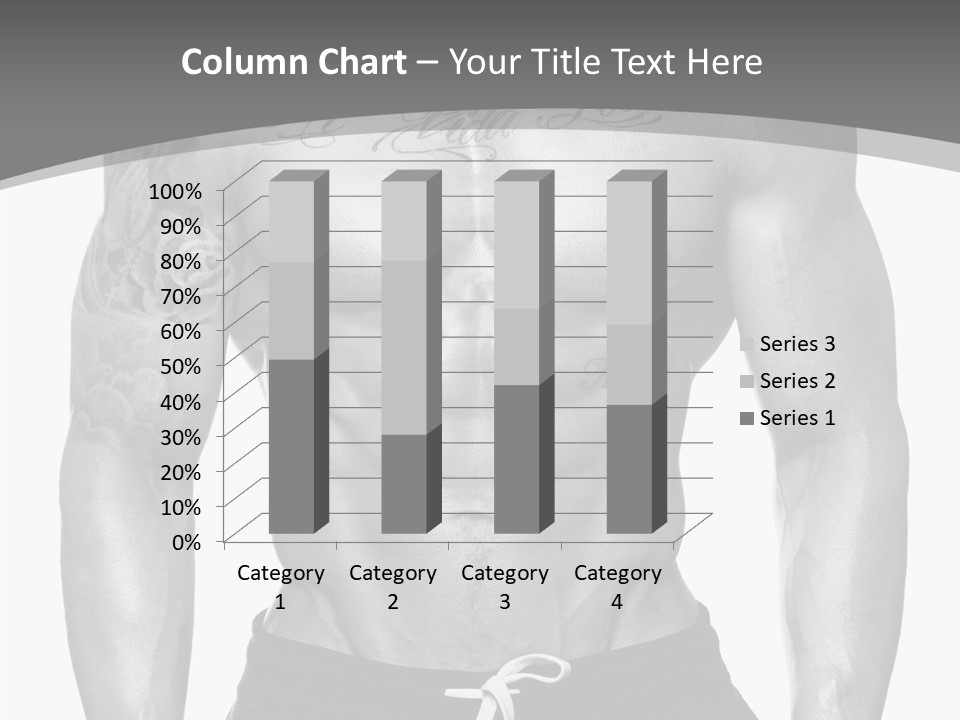 Waist Bodybuilder Muscle PowerPoint Template