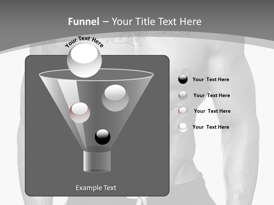 Waist Bodybuilder Muscle PowerPoint Template