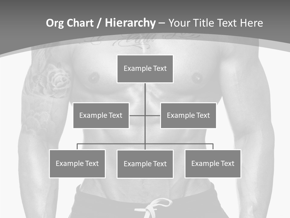 Waist Bodybuilder Muscle PowerPoint Template