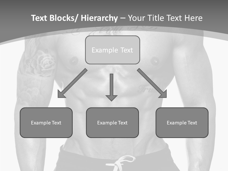 Waist Bodybuilder Muscle PowerPoint Template