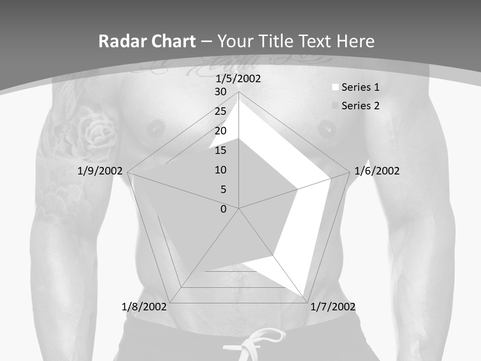 Waist Bodybuilder Muscle PowerPoint Template