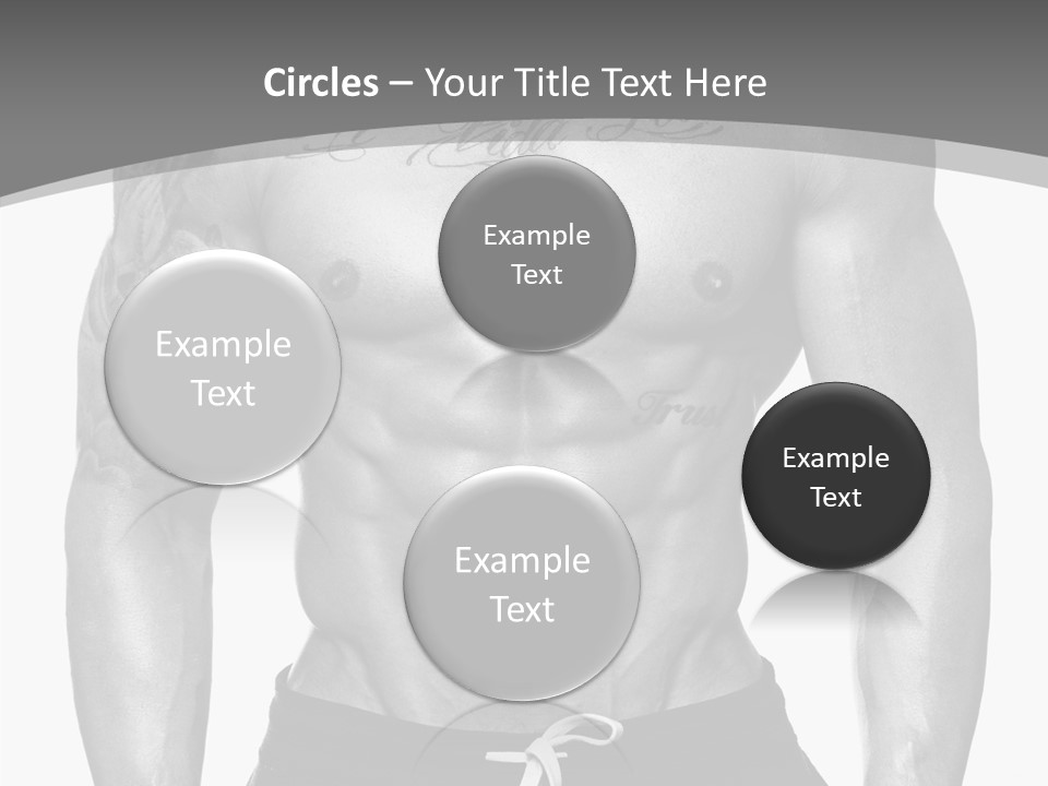 Waist Bodybuilder Muscle PowerPoint Template