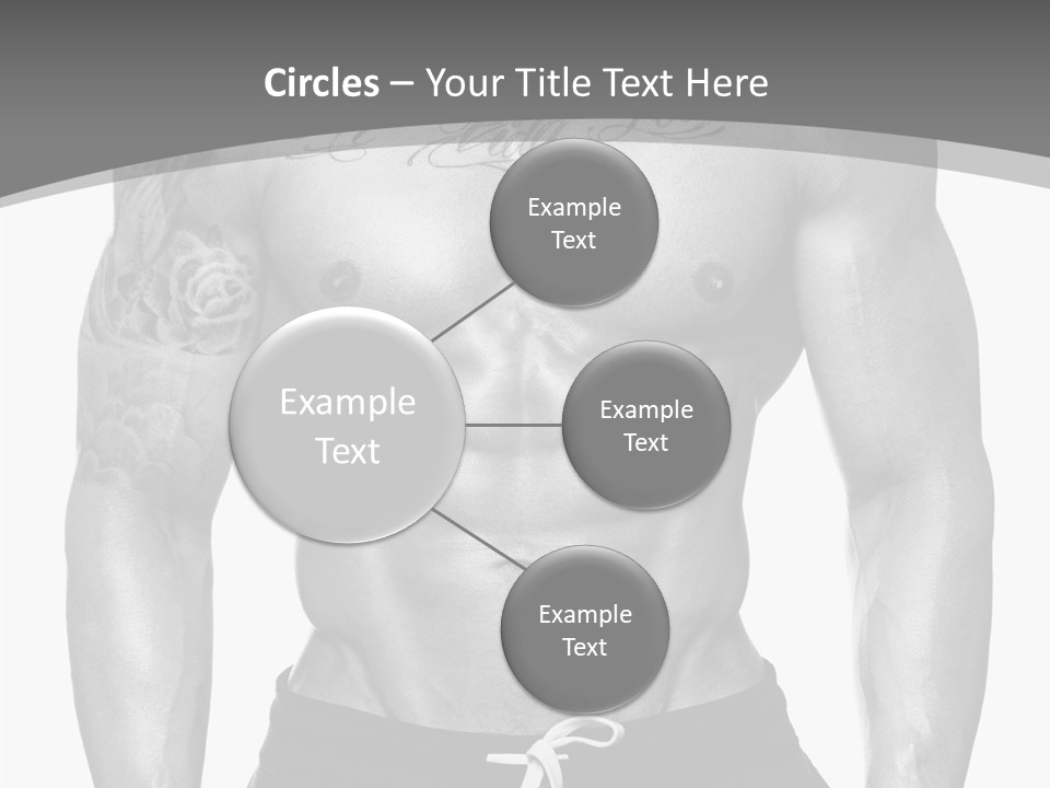 Waist Bodybuilder Muscle PowerPoint Template