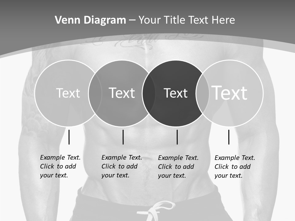 Waist Bodybuilder Muscle PowerPoint Template
