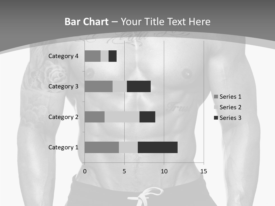 Waist Bodybuilder Muscle PowerPoint Template
