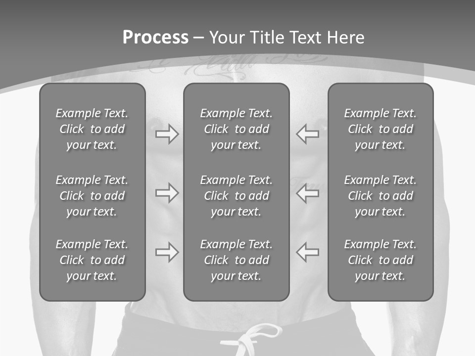 Waist Bodybuilder Muscle PowerPoint Template
