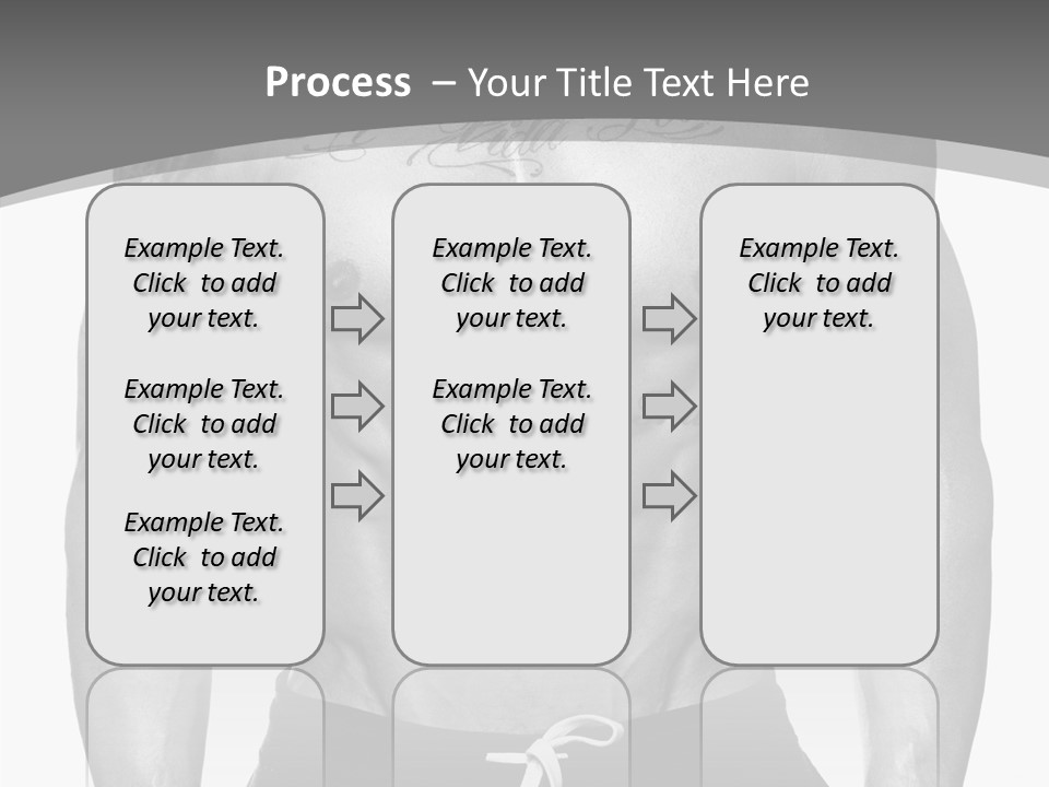 Waist Bodybuilder Muscle PowerPoint Template