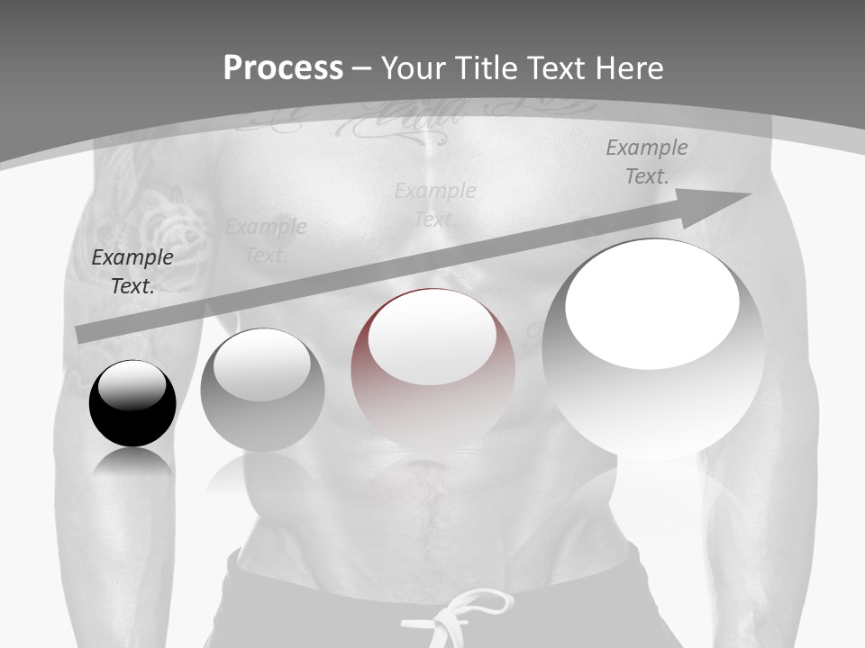 Waist Bodybuilder Muscle PowerPoint Template