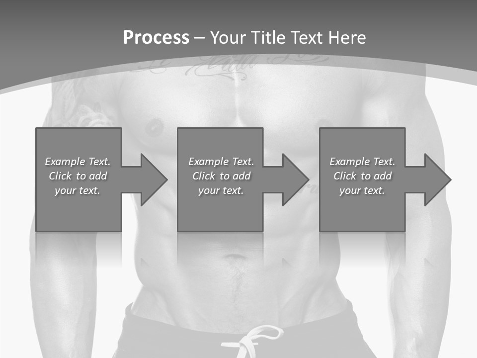 Waist Bodybuilder Muscle PowerPoint Template