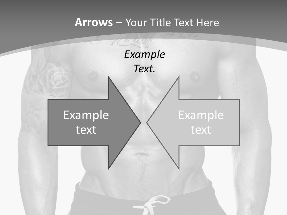 Waist Bodybuilder Muscle PowerPoint Template