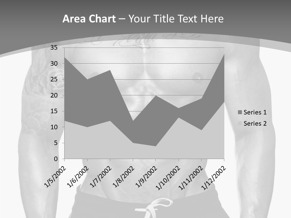 Waist Bodybuilder Muscle PowerPoint Template