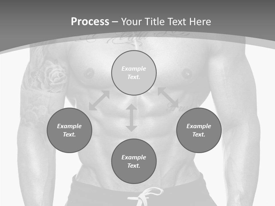 Waist Bodybuilder Muscle PowerPoint Template