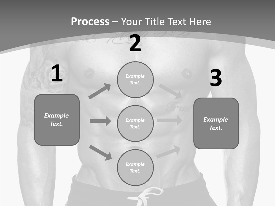 Waist Bodybuilder Muscle PowerPoint Template