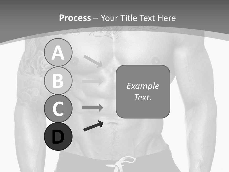 Waist Bodybuilder Muscle PowerPoint Template