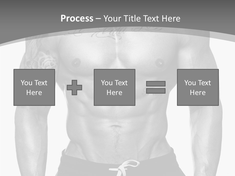 Waist Bodybuilder Muscle PowerPoint Template