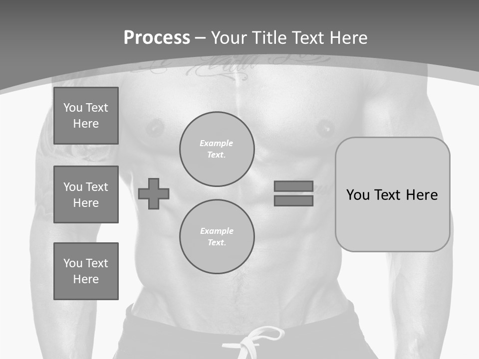Waist Bodybuilder Muscle PowerPoint Template