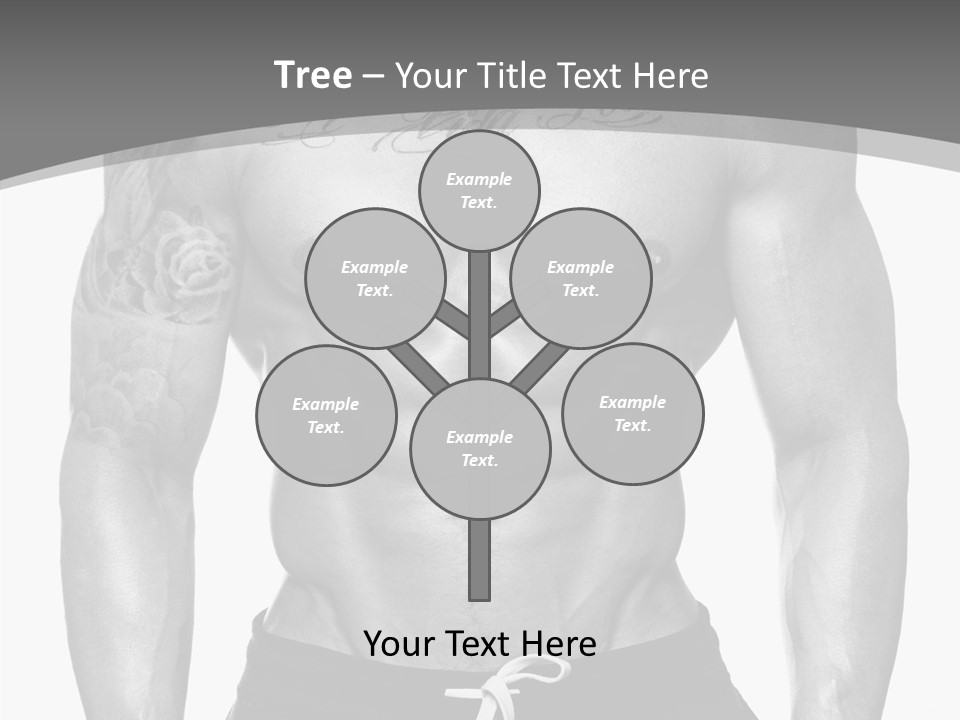 Waist Bodybuilder Muscle PowerPoint Template