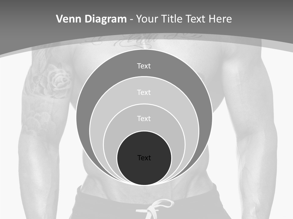 Waist Bodybuilder Muscle PowerPoint Template