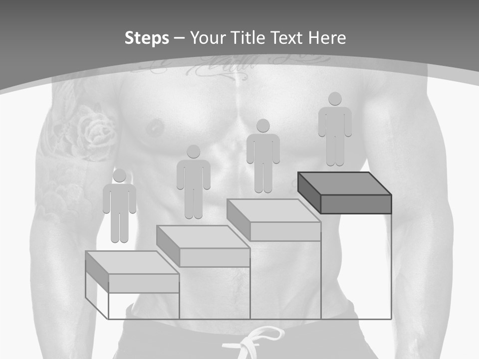 Waist Bodybuilder Muscle PowerPoint Template