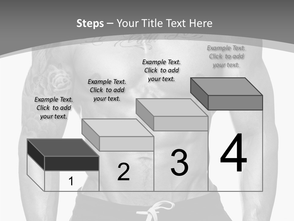 Waist Bodybuilder Muscle PowerPoint Template