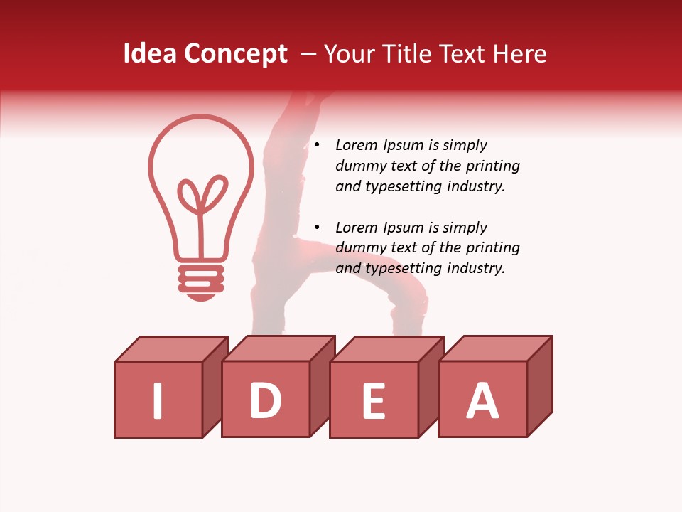 Splat Stain Bright PowerPoint Template