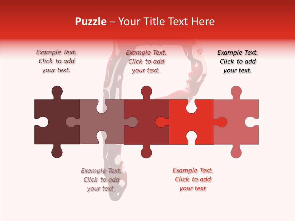 Blood Alphabet Stain PowerPoint Template