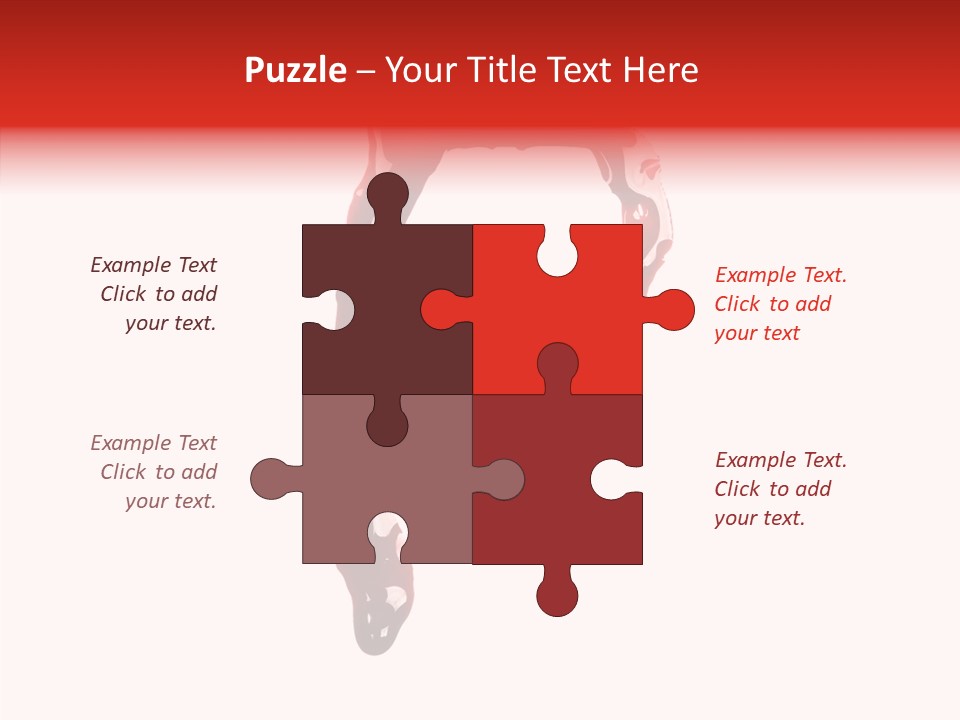 Blood Alphabet Stain PowerPoint Template