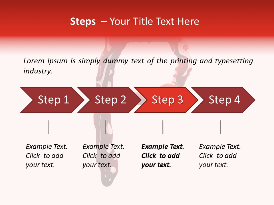 Blood Alphabet Stain PowerPoint Template