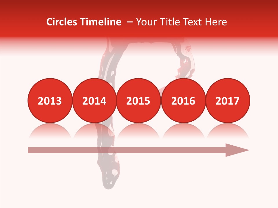 Blood Alphabet Stain PowerPoint Template