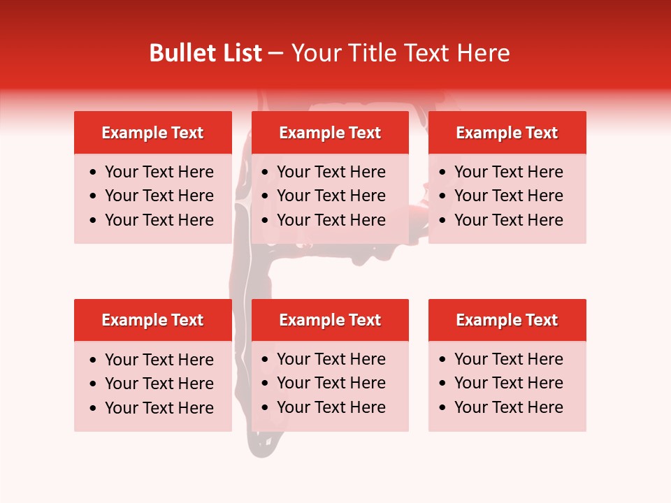 Blood Alphabet Stain PowerPoint Template