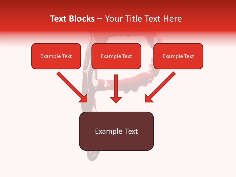 Blood Alphabet Stain PowerPoint Template