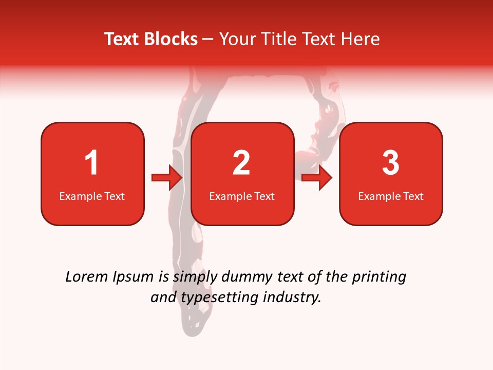 Blood Alphabet Stain PowerPoint Template