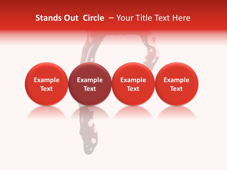 Blood Alphabet Stain PowerPoint Template