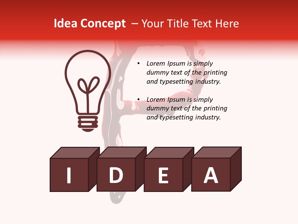 Blood Alphabet Stain PowerPoint Template