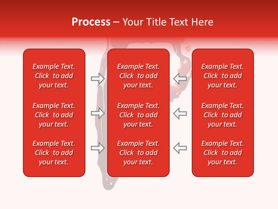Blood Alphabet Stain PowerPoint Template