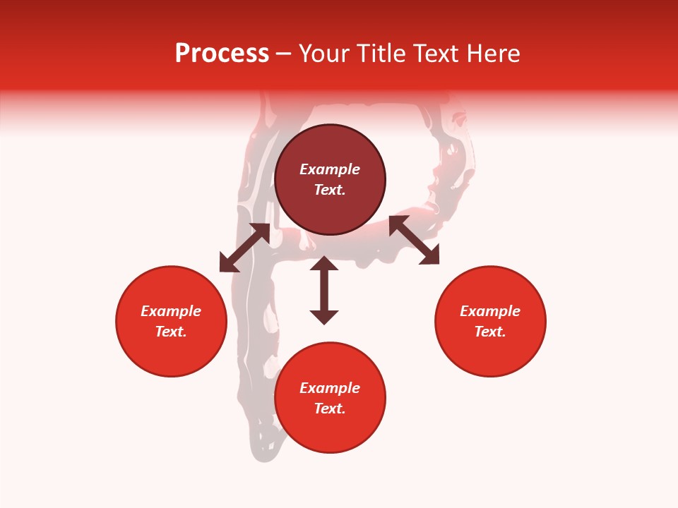 Blood Alphabet Stain PowerPoint Template