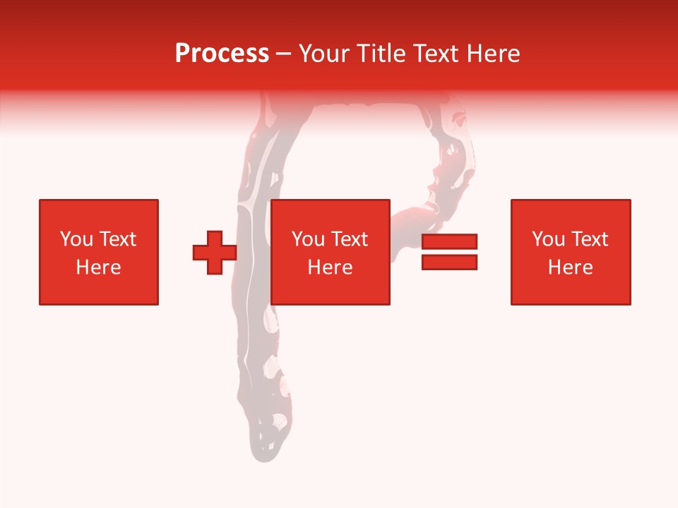Blood Alphabet Stain PowerPoint Template