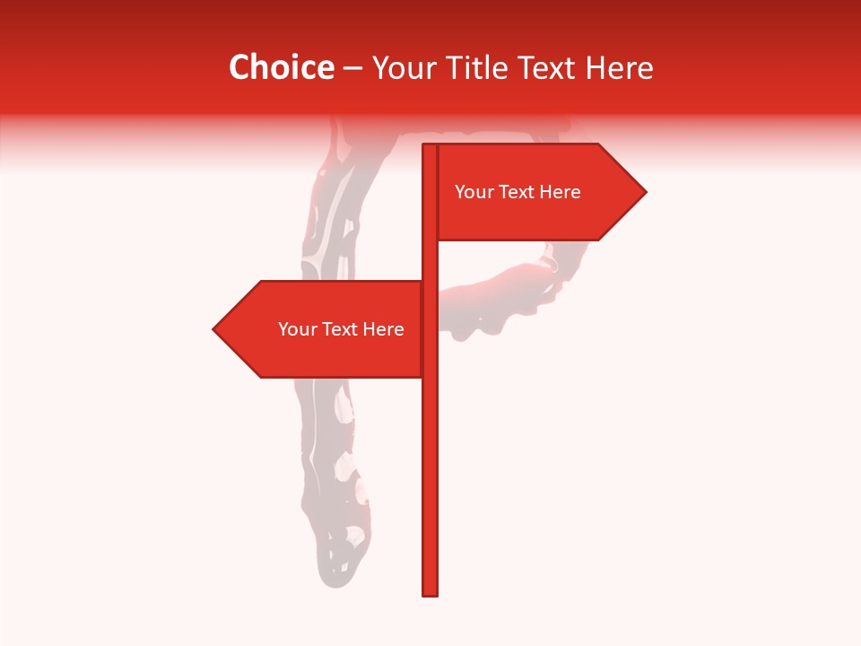 Blood Alphabet Stain PowerPoint Template