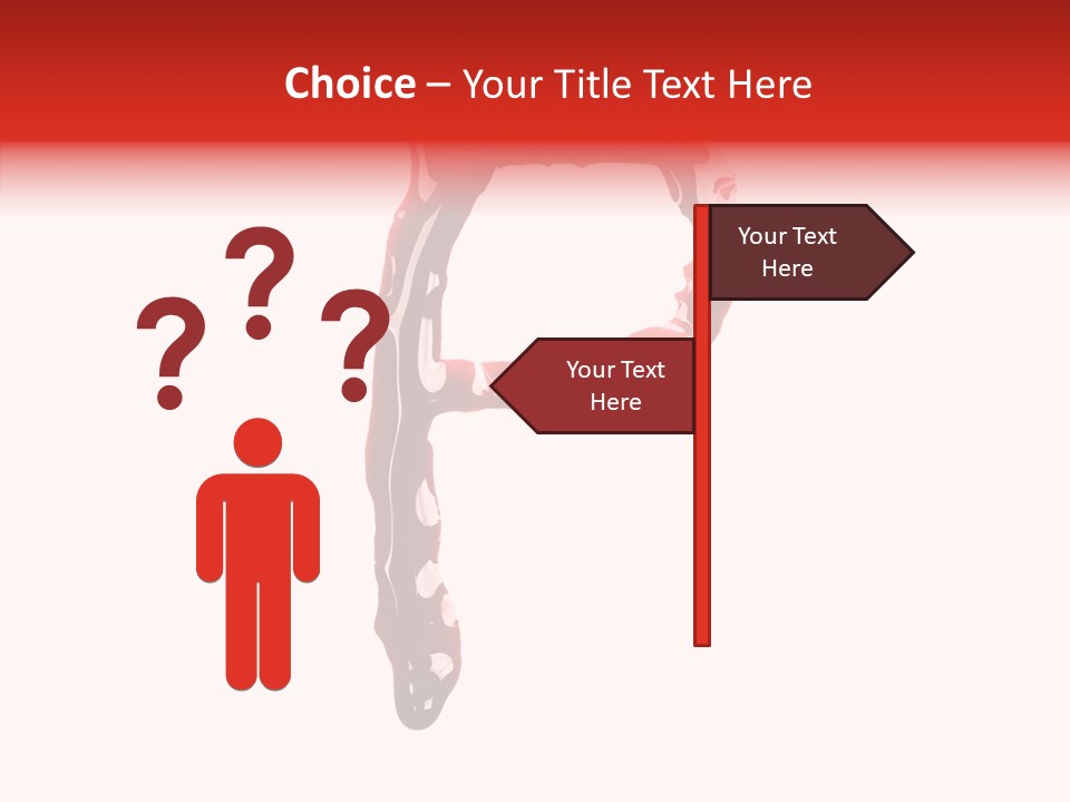 Blood Alphabet Stain PowerPoint Template