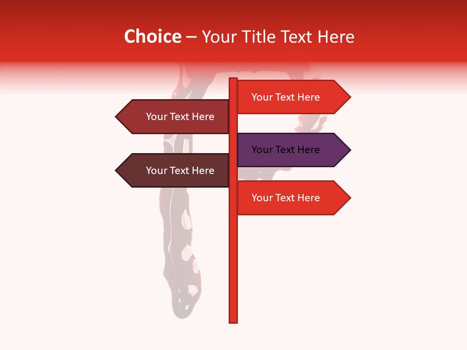 Blood Alphabet Stain PowerPoint Template