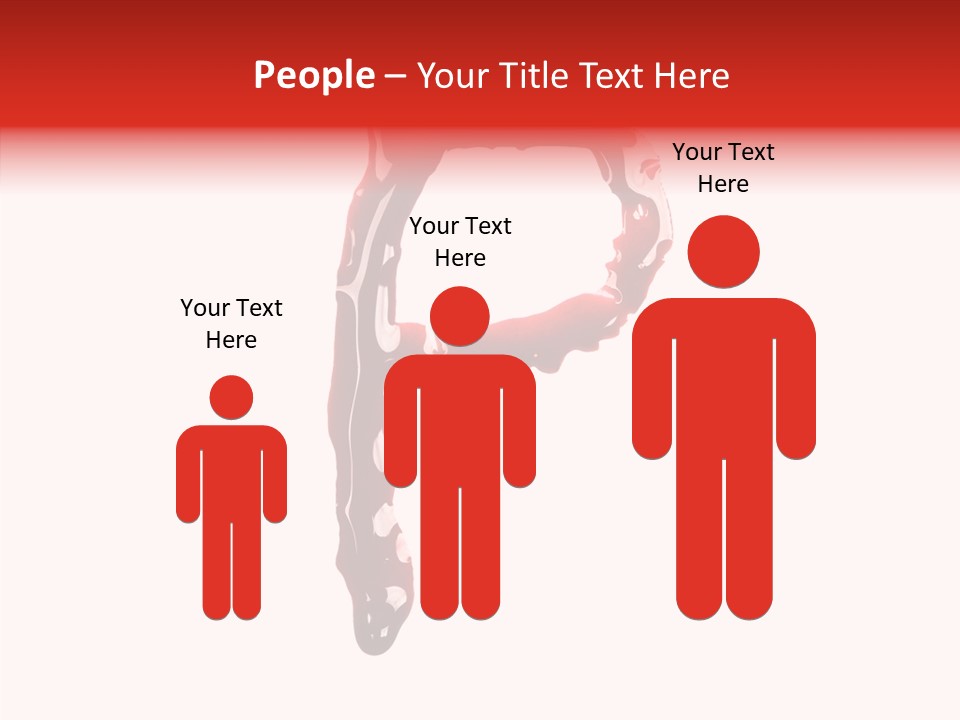Blood Alphabet Stain PowerPoint Template