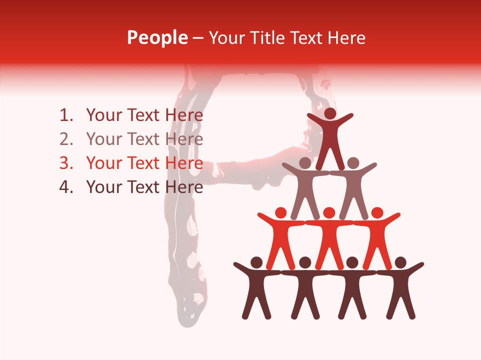 Blood Alphabet Stain PowerPoint Template