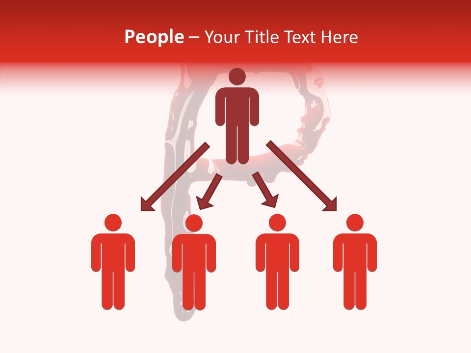 Blood Alphabet Stain PowerPoint Template