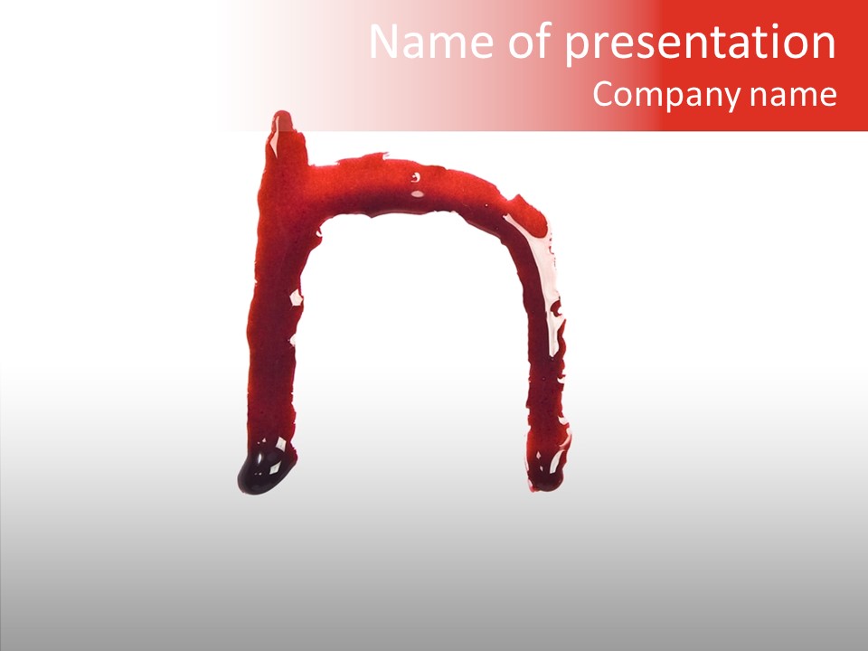 Fake Burst Stain PowerPoint Template