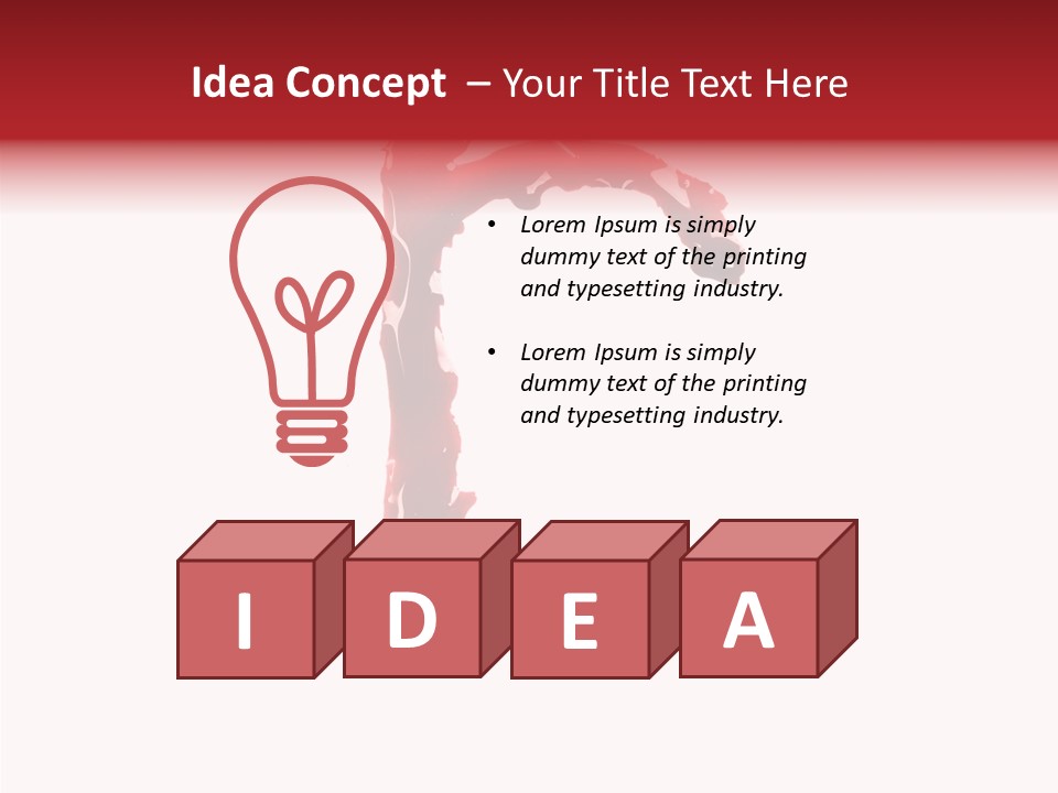 Painful Isolated Creative PowerPoint Template