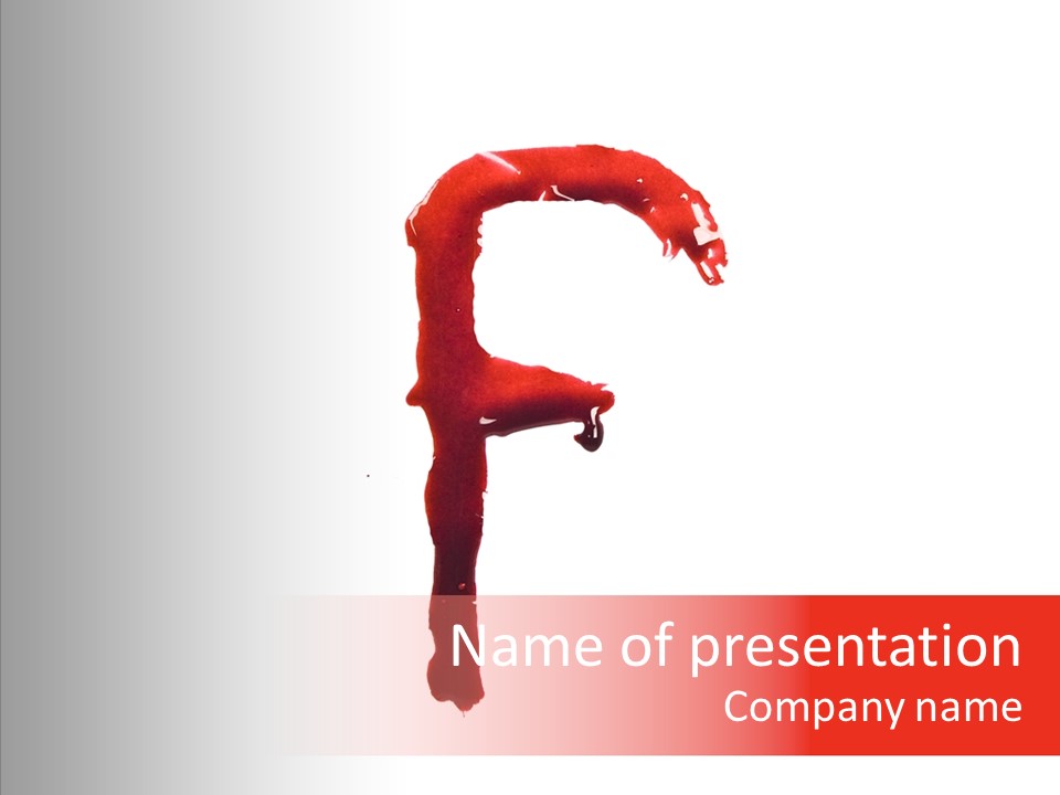 Paint Stain Illustration PowerPoint Template