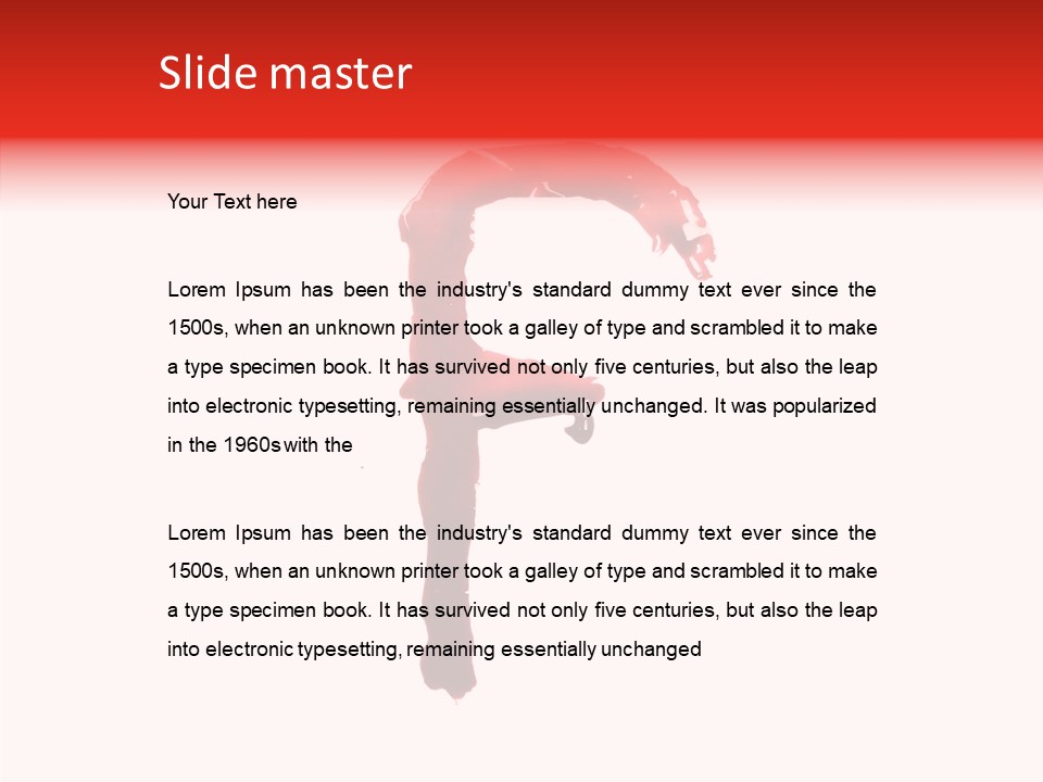 Paint Stain Illustration PowerPoint Template