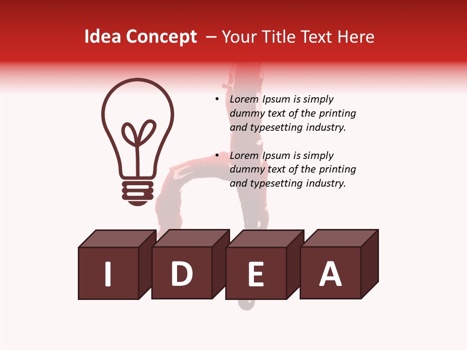 Splatter Macabre Alphabet PowerPoint Template